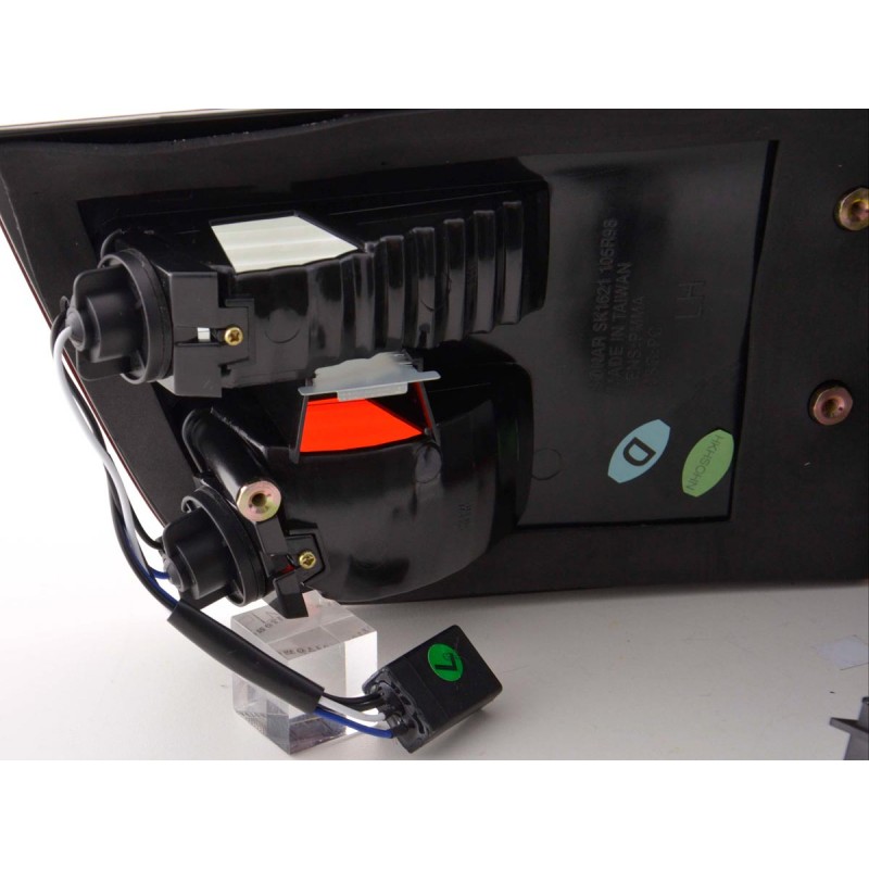 Jeu de feux arrière BMW X5 type E53 X53 98-03 noir / rouge