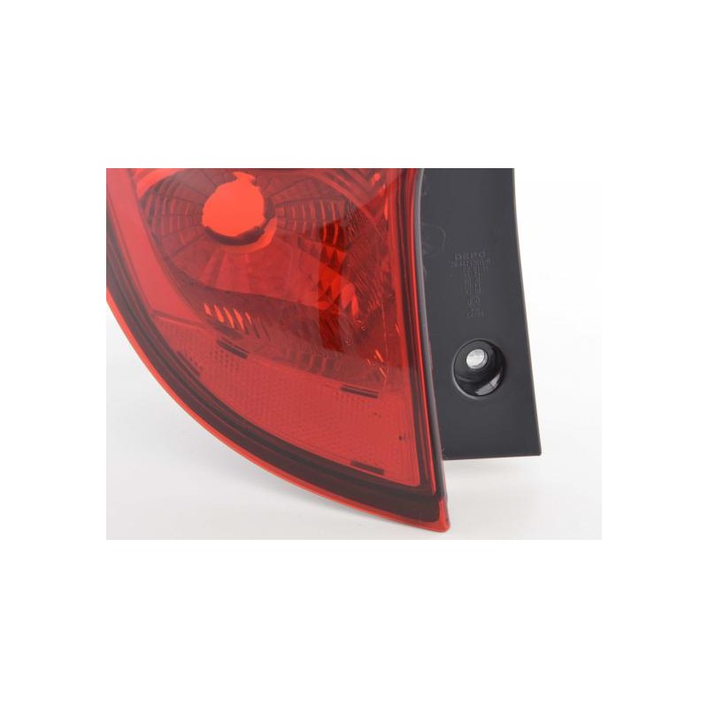 Pièces d'usure feu arrière gauche Opel Agila B 08- rouge / clair