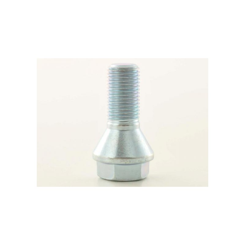 Jeu de boulons de roue (8 pièces), collier conique, tête courte, longueur d'arbre 22 mm M12x1,25 argent