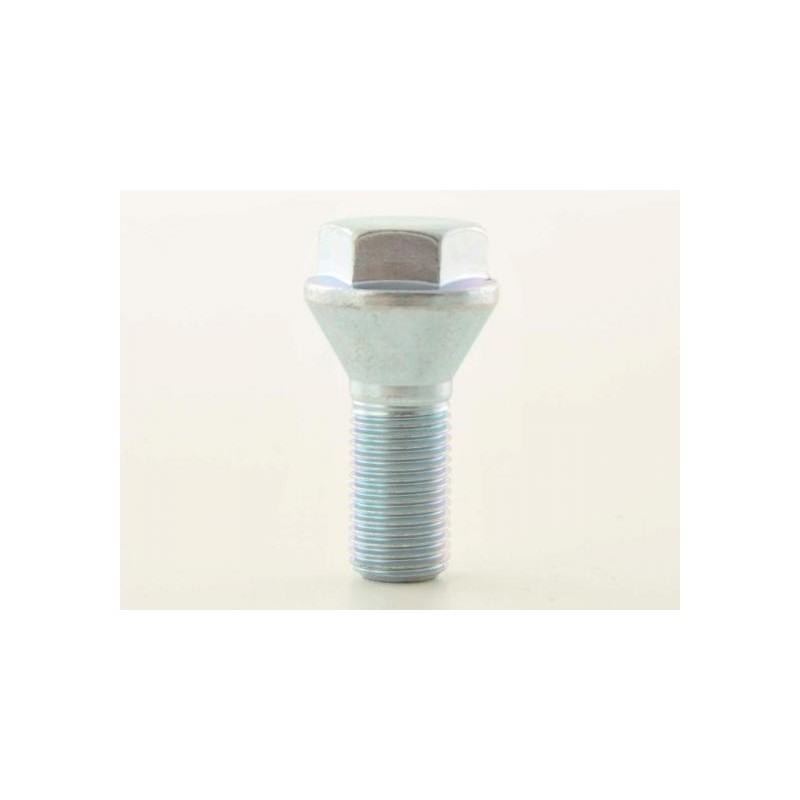 Jeu de boulons de roue (8 pièces), collier conique, tête courte, longueur d'arbre 22 mm M12x1,25 argent