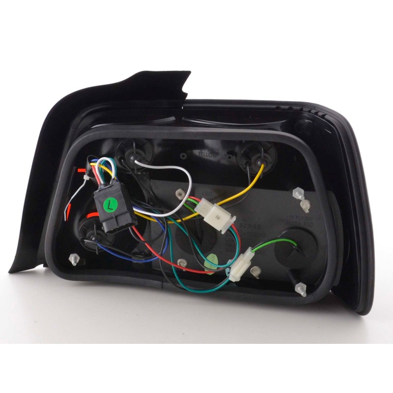 Feux arrière à LED set BMW Série 3 berline type E36 91-98 noir