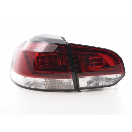 Kit feux arrières à LED VW Golf 6 type 1K 2008-2012 clair / rouge pour conduite à droite