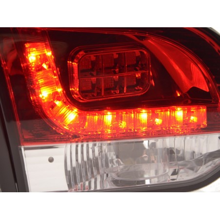 Kit feux arrières à LED VW Golf 6 type 1K 2008-2012 clair / rouge pour conduite à droite