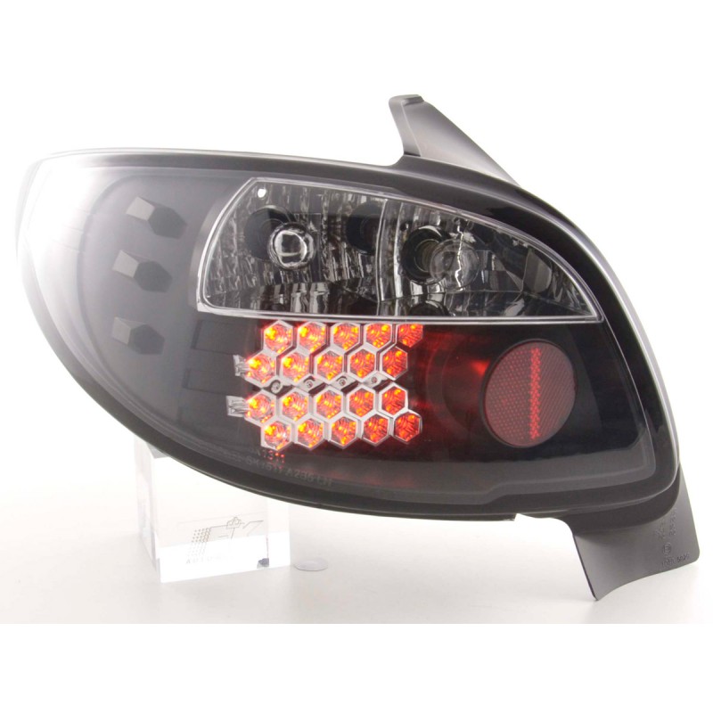 Kit feux arrières à LED Peugeot 206 3/5 porte. sans cabriolet 98-05 noir