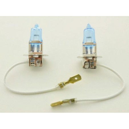 Ampoules halogènes set 2 pièces universel H3 12V 55W super blanc Ampoules halogènes set 2 pièces universel H3 12V 55W super blanc