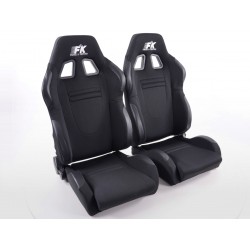 Sièges sport FK Sièges demi-baquets automatiques Ensemble de voitures de course au look de sport automobile