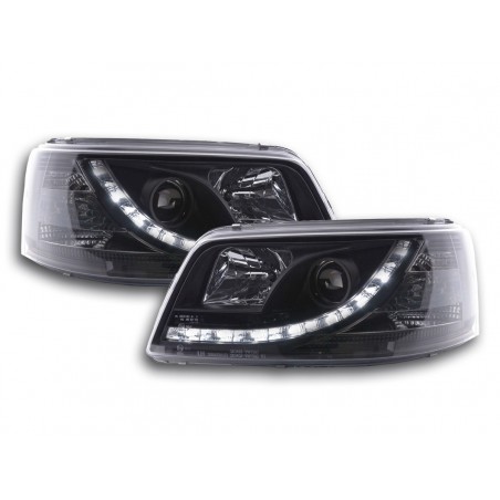 Phare Daylight LED look DRL bus VW type T5 03-09 noir