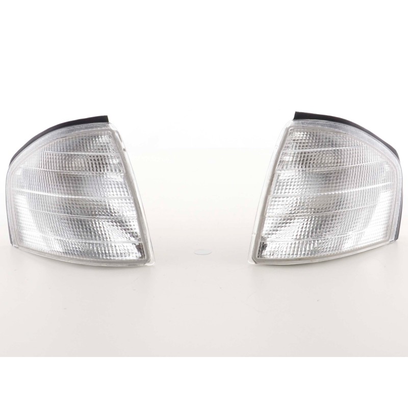 Jeu de clignotants avant Mercedes Benz Classe C type W202 94-99 blanc