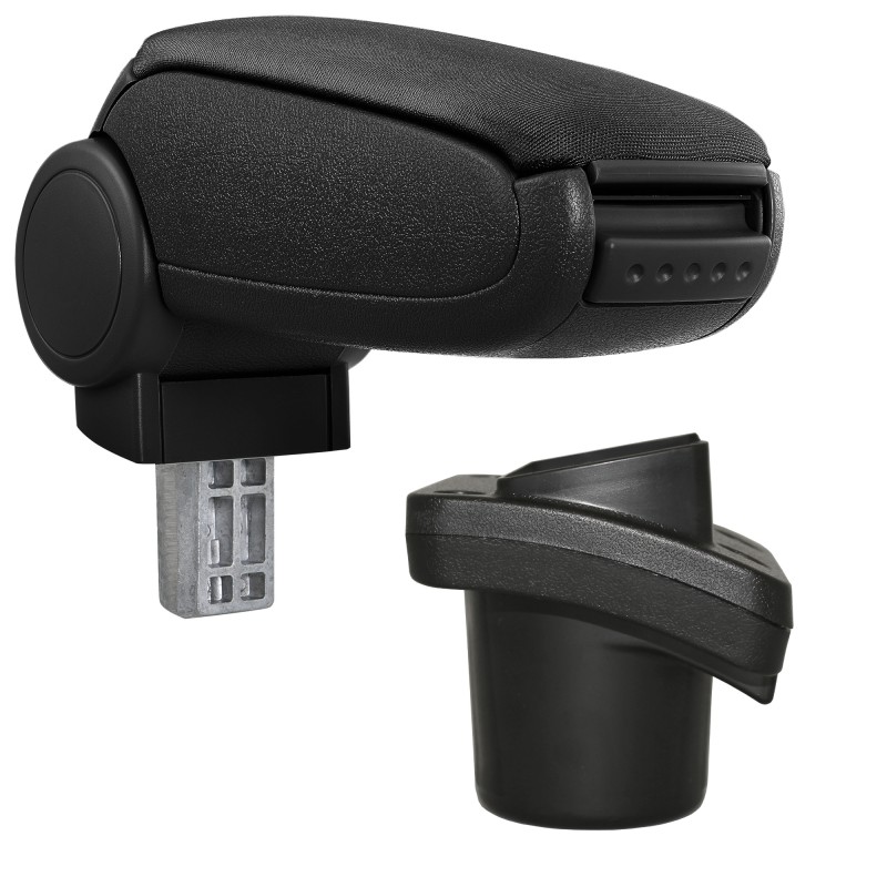 HTD071 Accoudoir central Citroen C2 avec compartiment de rangement, Couvercle en tissu noir 