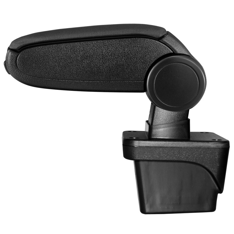 HTD077 Accoudoir central VW Polo 6 avec compartiment de rangement, Couvercle en tissu noir 