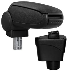 HTD076 Accoudoir central Ford EcoSport 2 2012-2018, Couvercle en tissu noir 