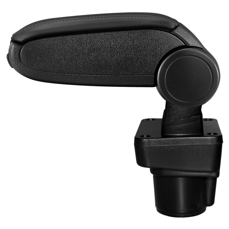 HTD074 + LC501 Accoudoir central Ford Ka Plus avec compartiment de rangement, Couvercle en simili cuir noir