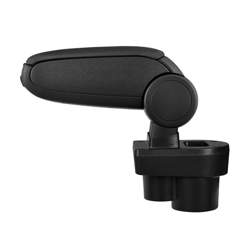 HTD058 Accoudoir central Skoda Rapid avec compartiment de rangement, Couvercle en tissu noir 