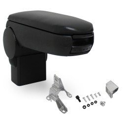 1145-leather-black Accoudoir central VW Bora IV Beetle avec compartiment de rangement Faux Leather Black