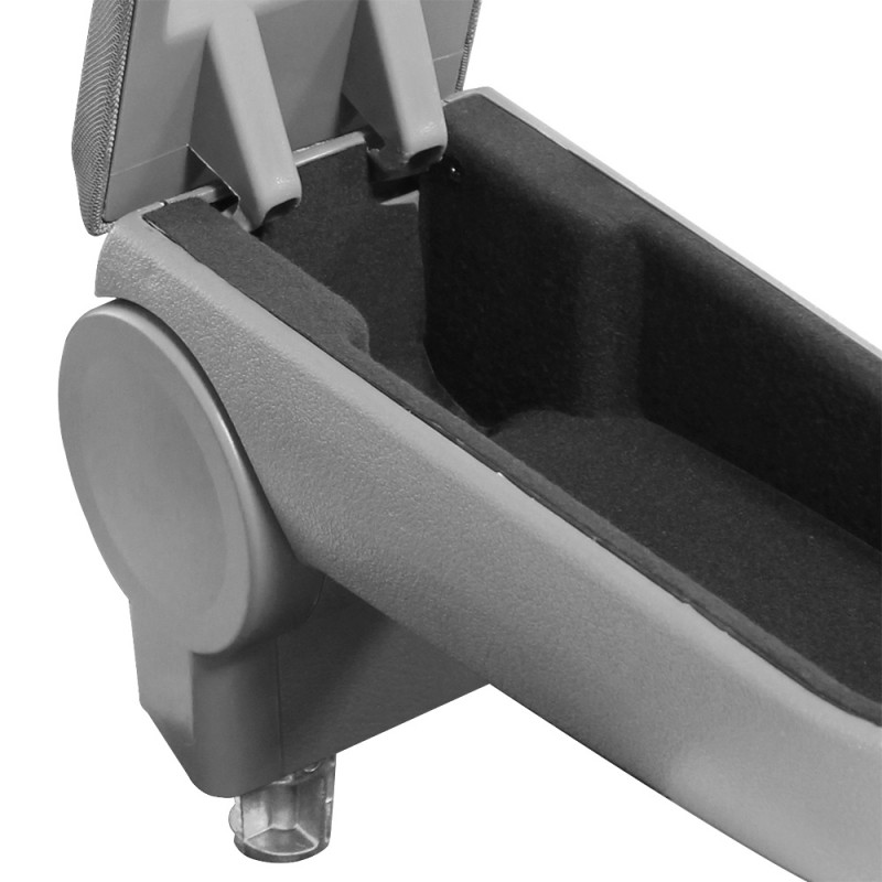 1144-textile-grey Accoudoir central VW Golf 4 Bora Beetle avec compartiment de rangement Textile Grey