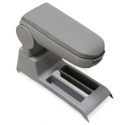 1136-grey Accoudoir central VW Polo 9N 9N2 9N3 avec compartiment de rangement Textile Grey