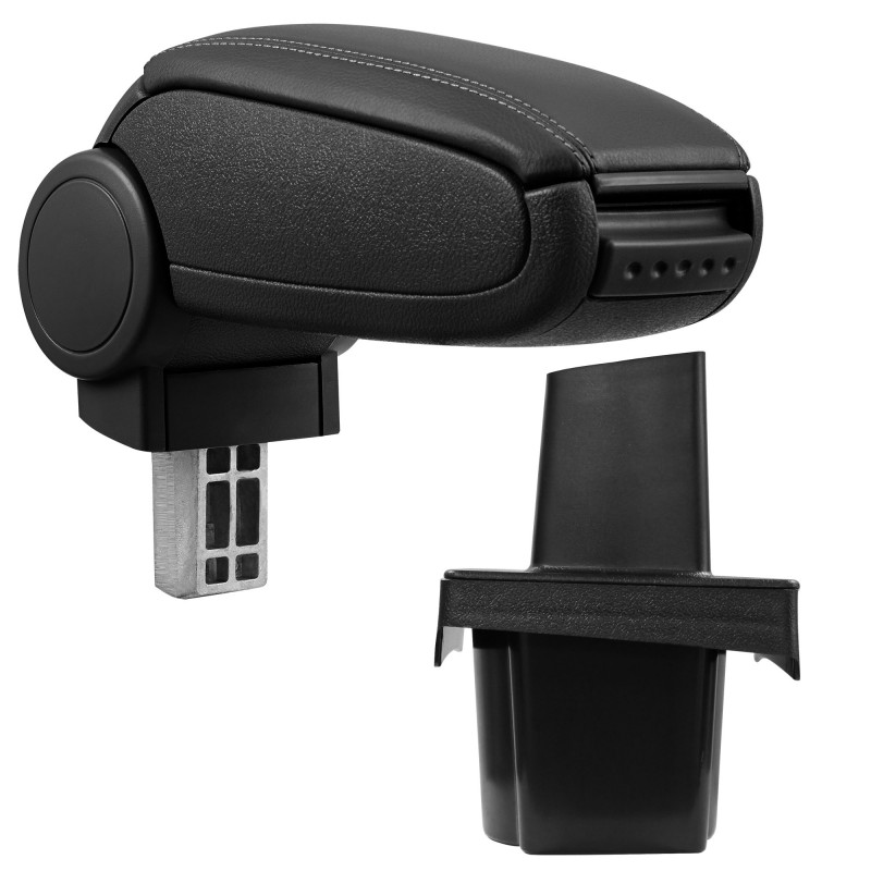 BSKOC0720-N + LC501 Accoudoir central Skoda Octavia 2 2004 - 2005 Armrest avec compartiment de rangement Upholstered Black