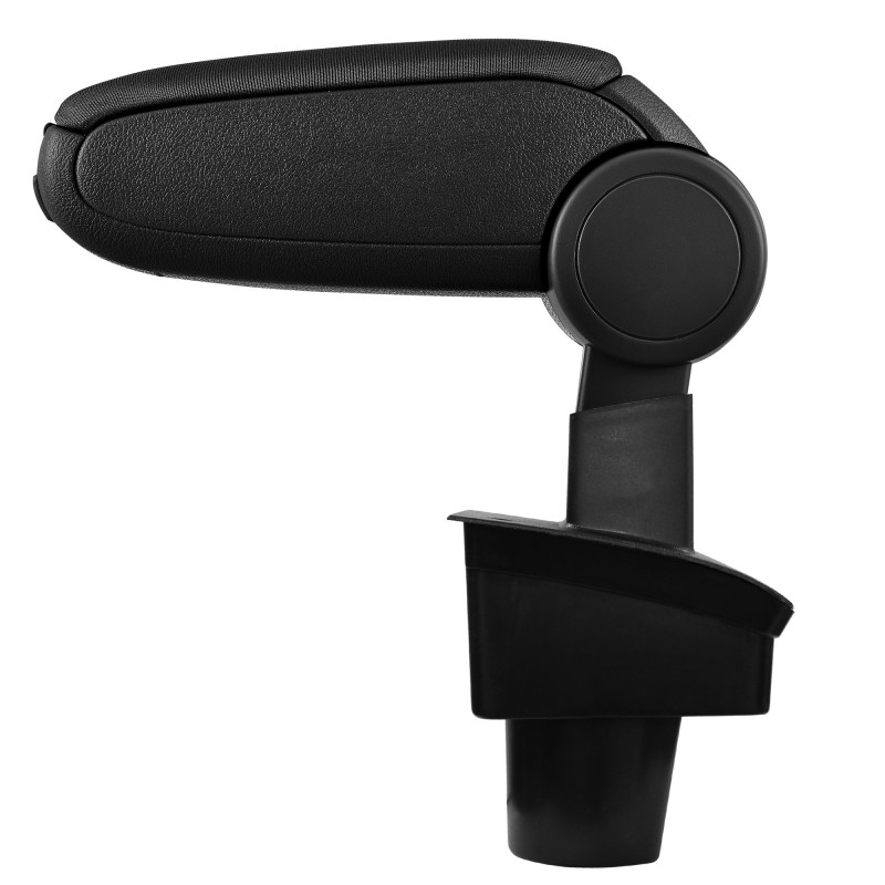 SL04 Accoudoir central VW Passat B6 3C avec compartiment de rangement, Couvercle en tissu noir 