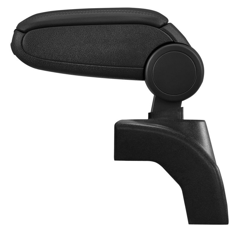 SL21 Accoudoir central VW Golf 5 Jetta avec compartiment de rangement, Couvercle en tissu noir  faux leather with black seams