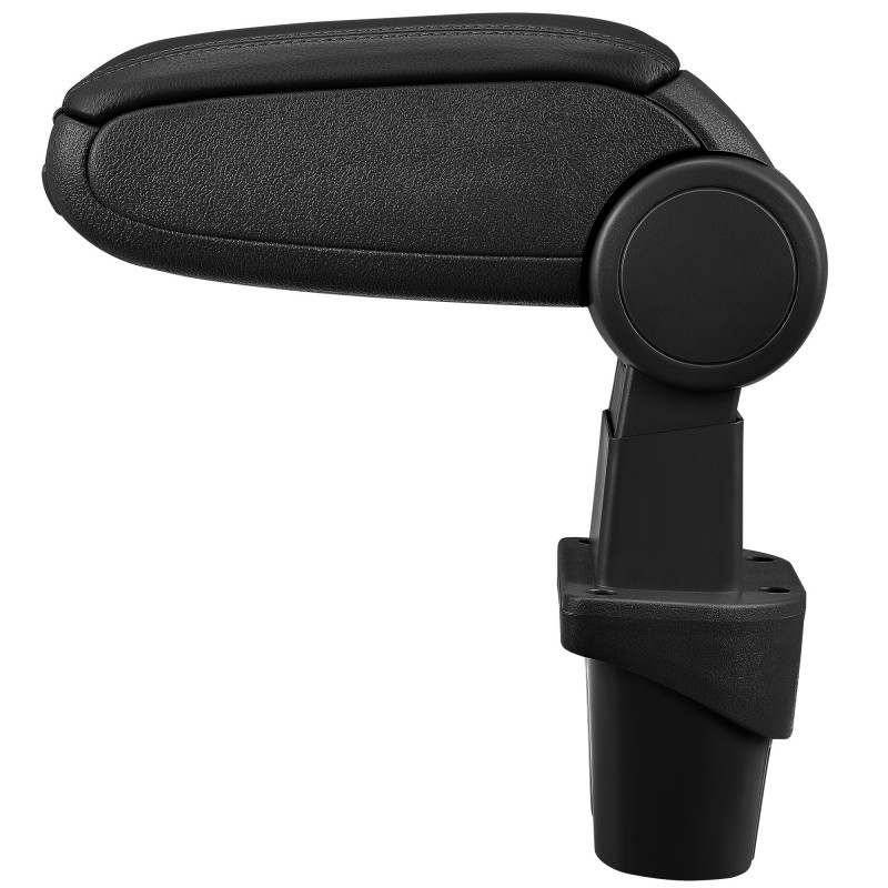 HTD009 + LC501 Accoudoir central VW Touran Caddy avec compartiment de rangement, Couvercle en simili cuir noir