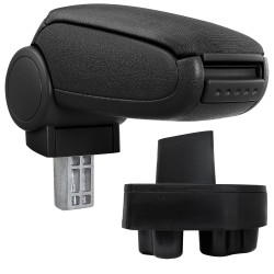 HTD004 Accoudoir central Opel Corsa C avec compartiment de rangement Textile noir