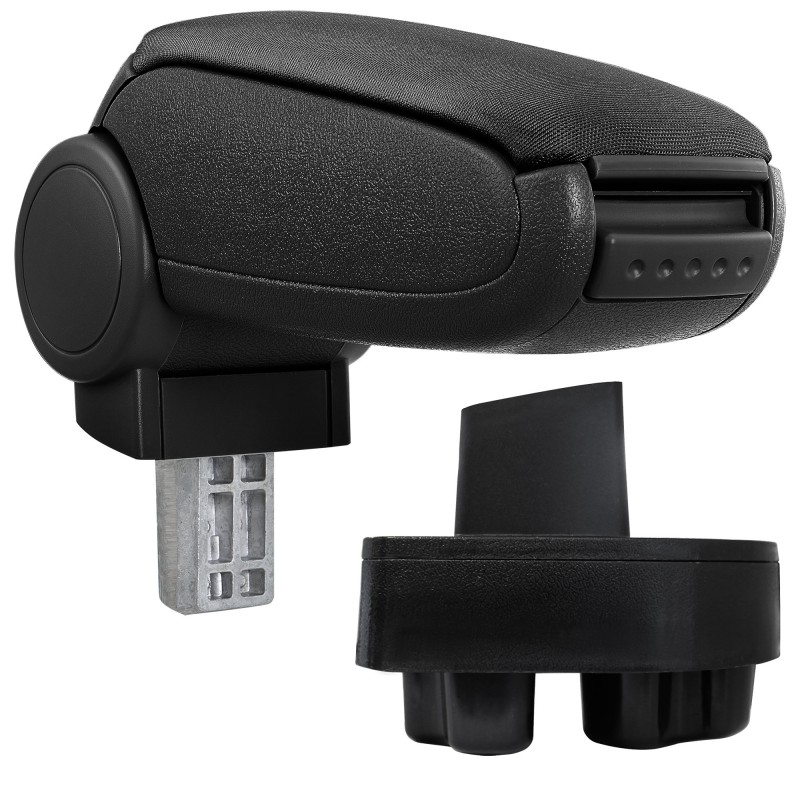 HTD004 Accoudoir central Opel Corsa C avec compartiment de rangement Textile noir