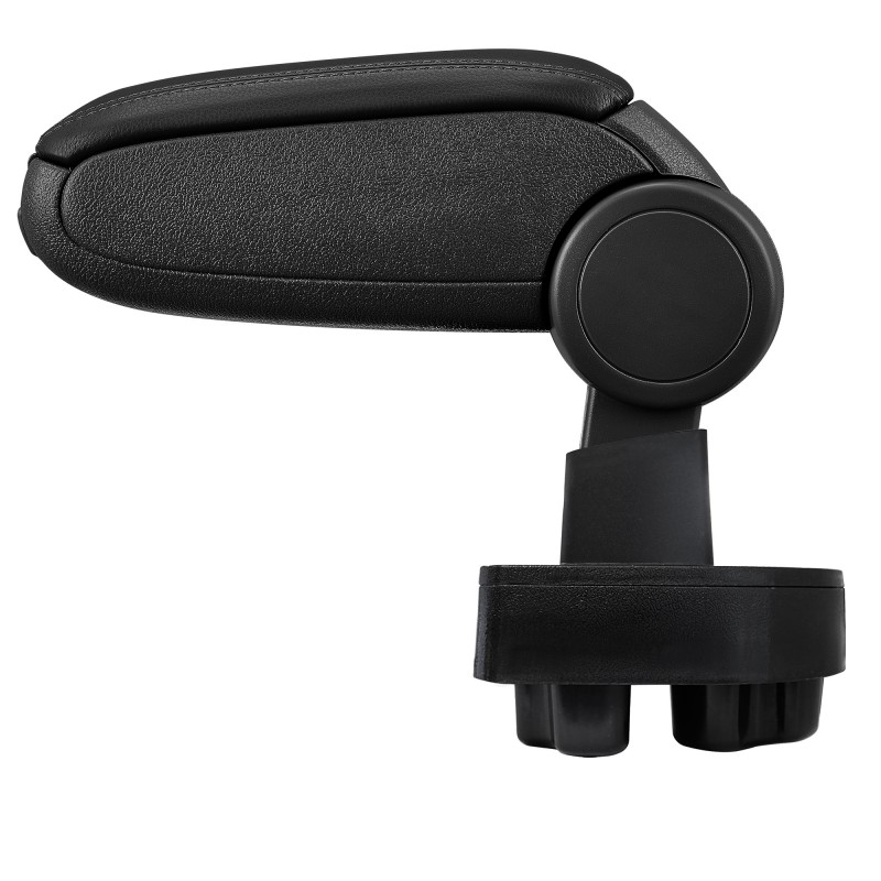 HTD004 + LC501 Accoudoir central Opel Corsa C avec compartiment de rangement, Couvercle en simili cuir noir