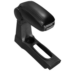 1132 Accoudoir central Ford Fiesta 1995-2002 Mazda 121 avec compartiment de rangement, Couvercle en simili cuir noir