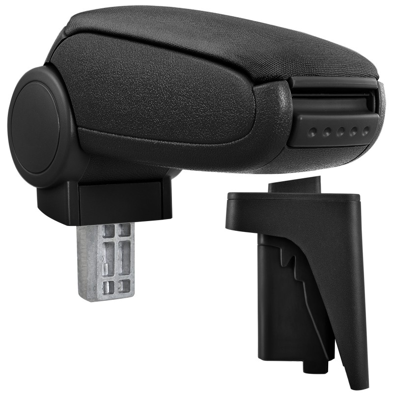 HTD002 Accoudoir central Audi A3 8P avec compartiment de rangement, Couvercle en tissu noir 