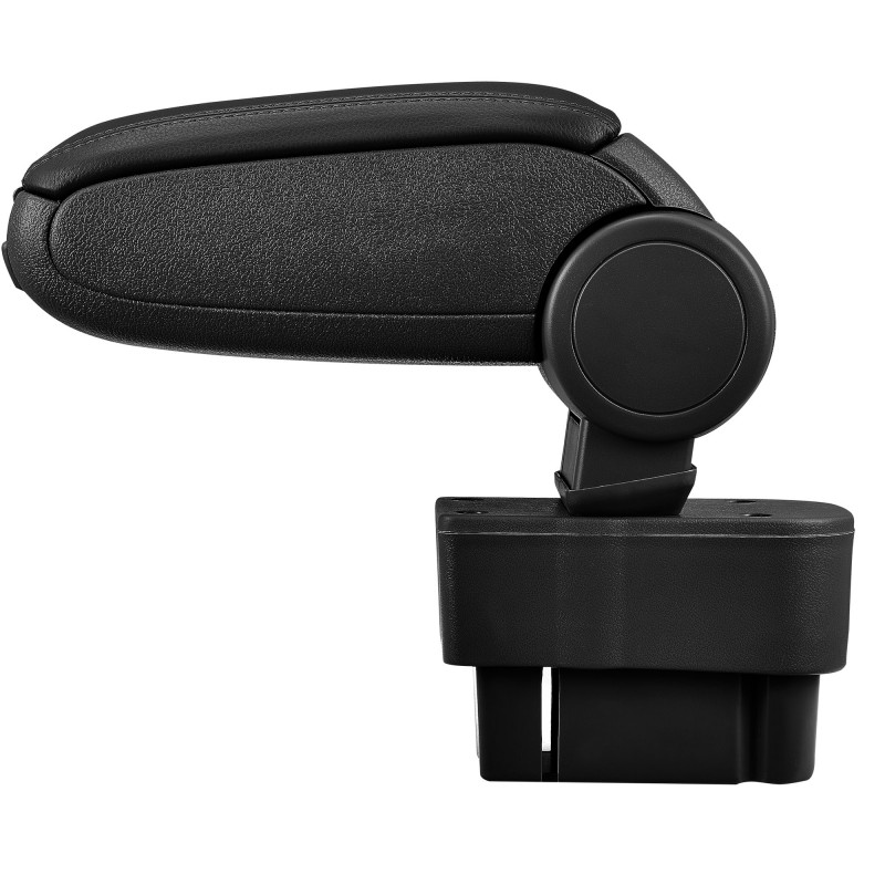 HTD005 + LC501 Accoudoir central Opel Corsa D avec compartiment de rangement, Couvercle en simili cuir noir