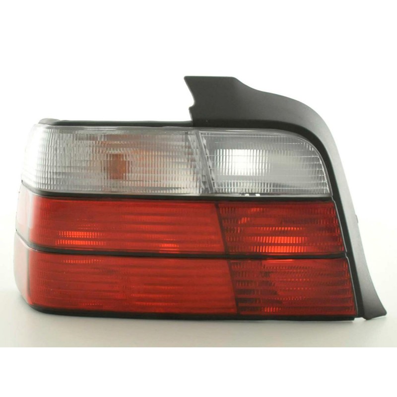 Kit feux arrière BMW Série 3 Limo type E36 91-98 rouge / blanc