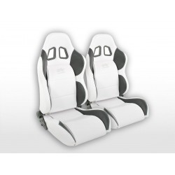 Sièges sport FK Sièges demi-coque Auto Set Houston dans un look de sport automobile