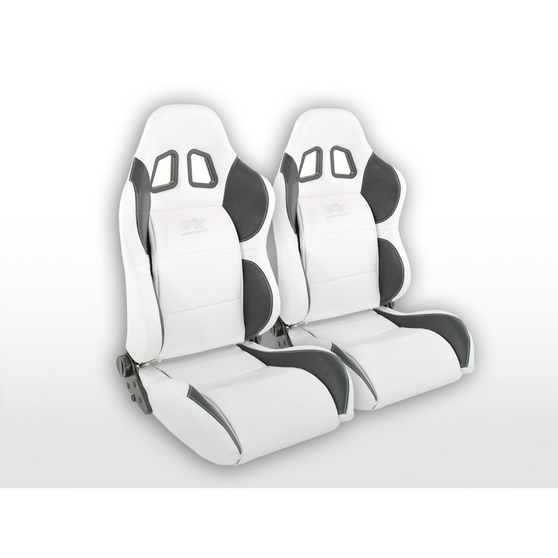 Sièges sport FK Sièges demi-coque Auto Set Houston dans un look de sport automobile