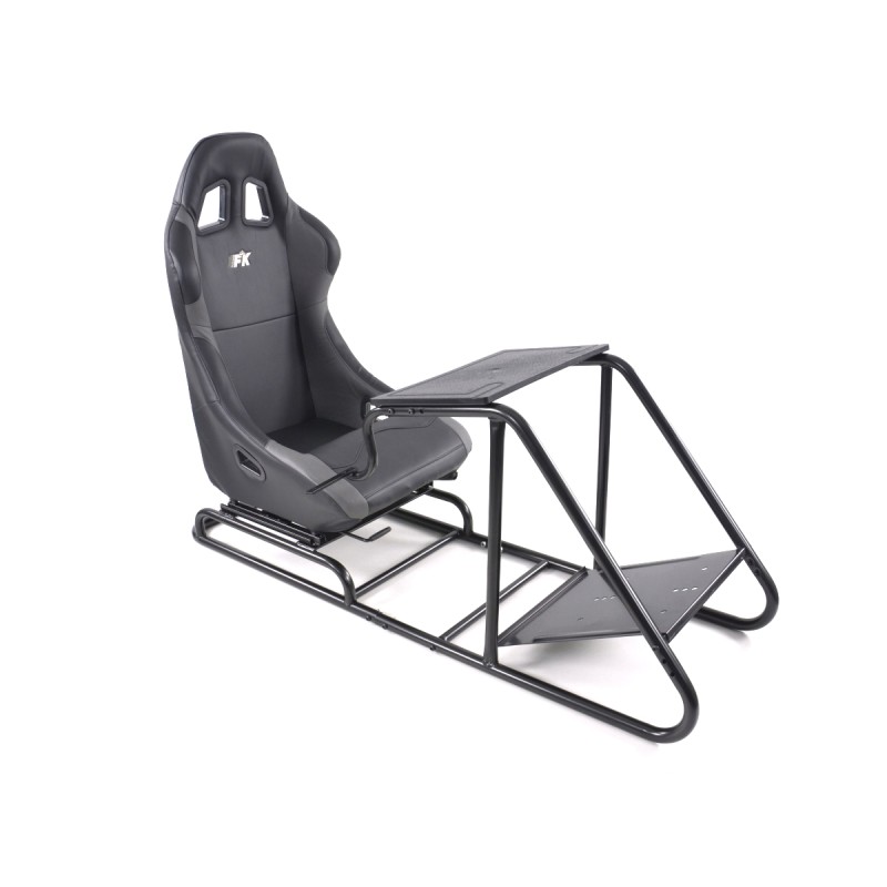 Siège de jeu FK Simulateur de course de siège de jeu eGaming Seats Estoril noir / gris