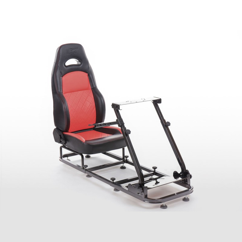 Siège de jeu FK Simulateur de course de siège de jeu eGaming Seats Silverstone noir / rouge