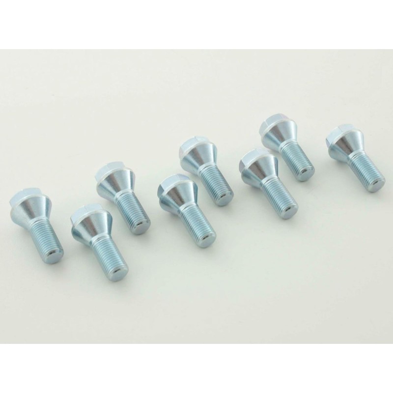 Jeu de boulons de roue (8 pcs.) Longueur de tige 25 mm, collier conique, tête courte M14x1,5x25
