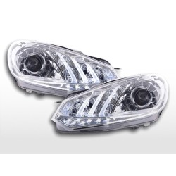 Phare Daylight LED DRL look VW Golf 6 08- chromé