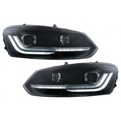 Phares VW Polo 6R et 6C Matrix look à clignotants dynamique et feux diurne LED