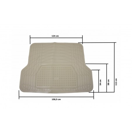 Trunk Mat Beige Universal Adaptable