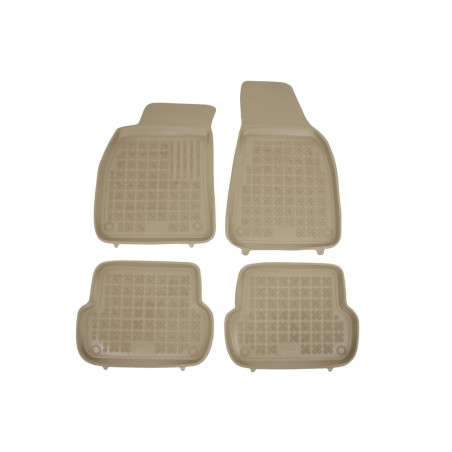 Rubber Floor Mat Beige suitable for AUDI A4 B6 B7 (11.2000-10.2007)