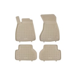 Floor Mat Rubber Beige suitable for AUDI A4 B9 (2015-) A5 F5 Sportback (2016-)
