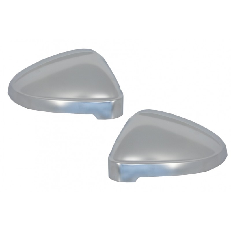 Mirror Covers suitable for Audi A4 B9 (2016-) Extinction Aluminium Plated Complete Housing With Side Assist