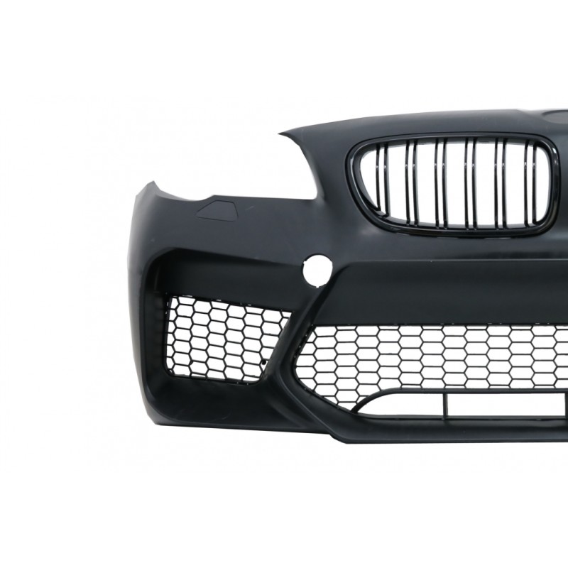 Front Bumper With Central Grilles suitable for BMW 5 Series F10 F11 (2011-2017) G30 M5 Design Without PDC