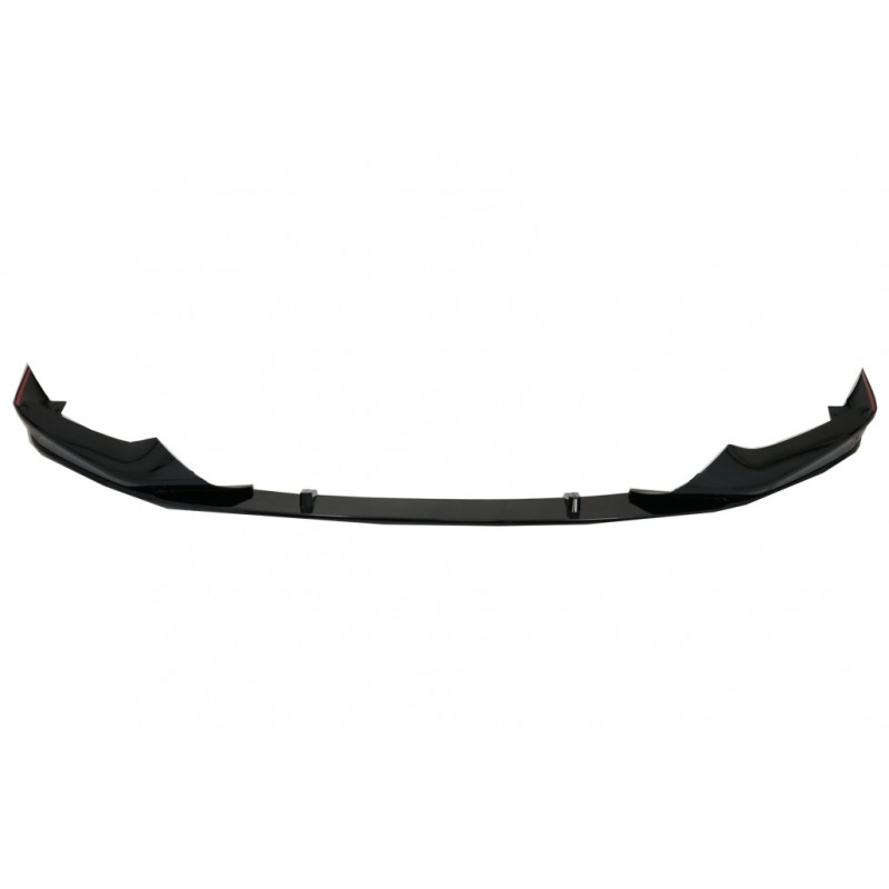 Front Bumper Spoiler Lip suitable for BMW 5 Series G30 Limousine G31 Touring (2017-2019) M Sport Design Piano Black
