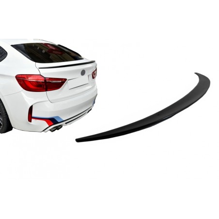 Trunk Boot Spoiler suitable for BMW X6 F16 (2015-Up) Sport Design Piano Black