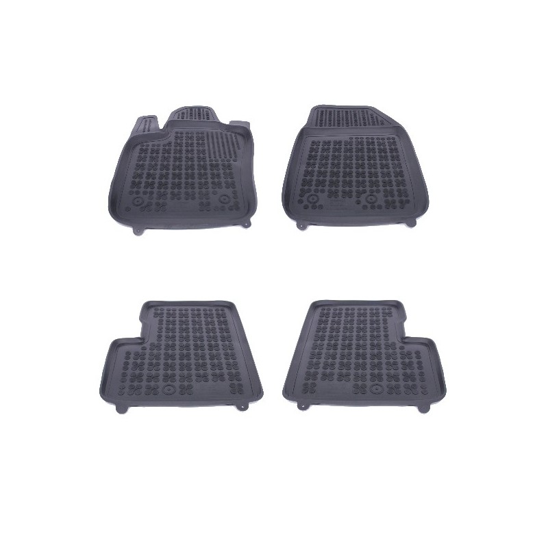 Floor mat Rubber Black suitable for FIAT 500X 2014+