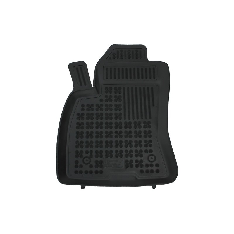 Floor mat black suitable for FIAT Doblo II 2009- OPEL Combo C 2011- 5, 7 seater version