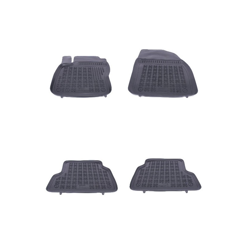 Rubber Floor Mat Black suitable for Ford Focus MK2 (11.2004-2011)