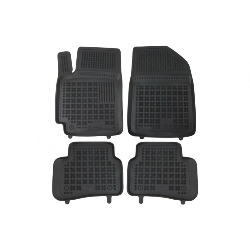 Rubber Car Floor Mats Black suitable for KIA Rio IV (2017-up)