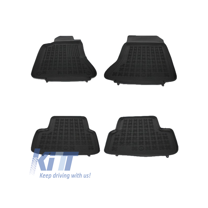Floor mat rubber suitable for MERCEDES A Classe W176 (2012-2018) GLA X156 (2013-) Black